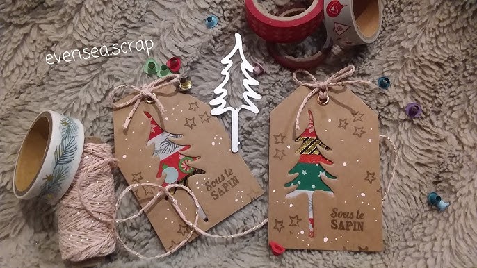 Etiquette cadeau Père Noël en origami - Imaginea