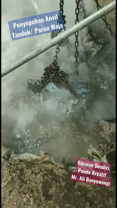 Amazing Manual Steel Hardening, Pandai Besi Kreatif, bikin Anvil Jumbo sendiri. @pisaucustom