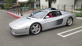 Silver 1992 Ferrari 512 TR (w/ startup)