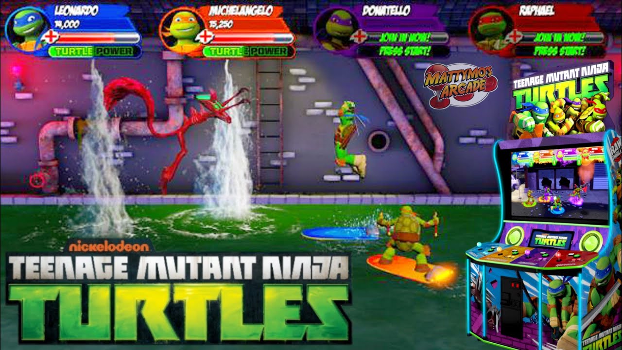 Teenage Mutant Ninja Turtles Arcade Game (Raw Thrills) YouTube