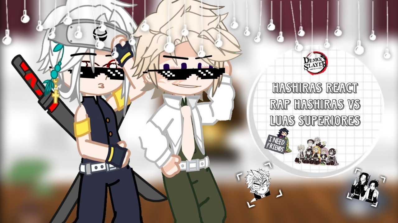 Hashiras React a rap dos Hashiras vs Luas Superiores (Batalha de Rimas)