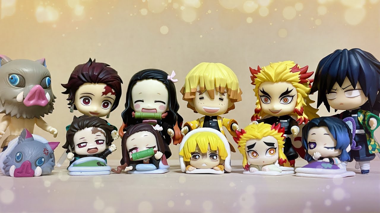 眠そうなみんなの一日 【おねむたん総集編】【鬼滅の刃】【コマ撮り】【ねんどろいど】