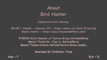 "Bird Hunter Game" by Vardhaman Viroje