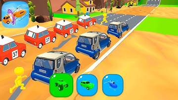 Shape Shifting Gameplay - Android/iOS Max Level Mobile Game Mini Car Low-poly Cartoon Car Rally