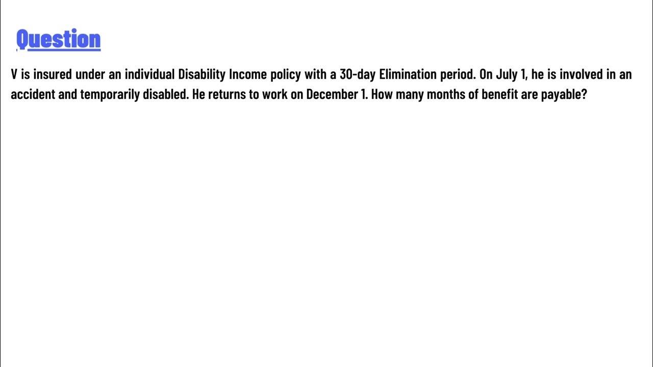 What Is An Individual Disability Income Policy