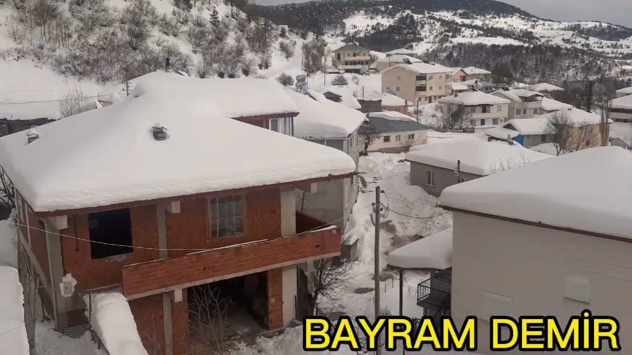 Tokat Başçiftlik Dağüstü Köyü kar manzarası..