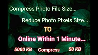 How to compress jpg,jpeg file size / How to reduce jpg,jepg file size.