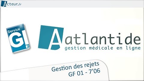 GF 01 - Traiter ses rejets (Service Gestion Intégrale)  - Didacticiel