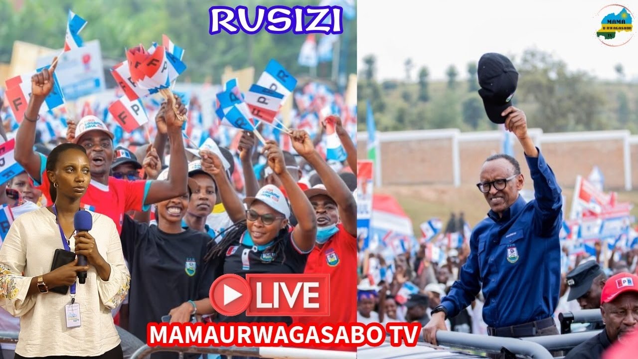 🔴LIVE: RUSIZI | UMUKANDIDA WA FPR INKOTANYI, PAUL KAGAME, ARI KWIYAMAMAZA KU MWANYA WA PEREZIDA