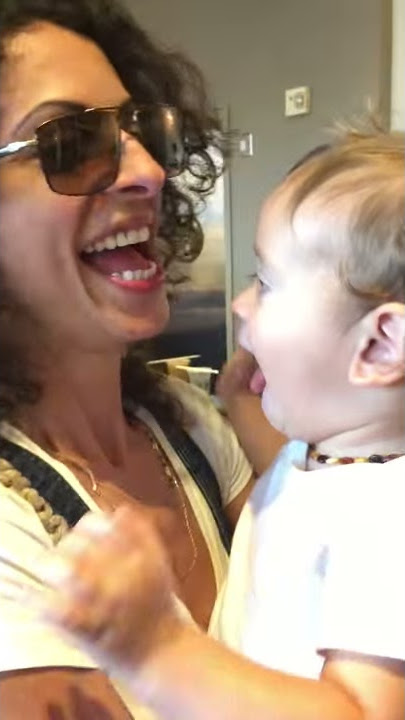 Baby kiss mom. Valentine day