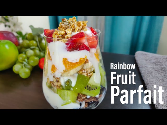 Rainbow Fruit Parfait | Healthy Fruit Dessert | Fruit & Granola Parfait | Best Bites