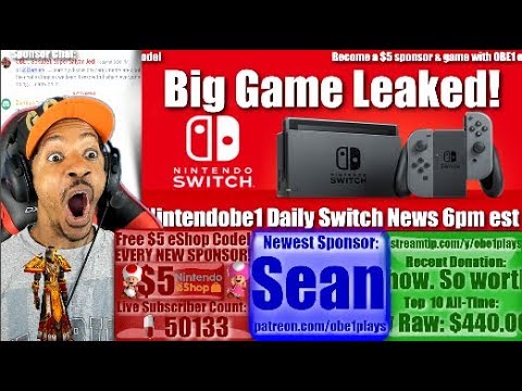 Big Nintendo Switch Game Leaked | Nintendobe1 Daily Show 6pm est - YouTube