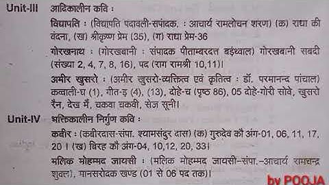 B.A First semester syllabus (Hindi) CCSU Meerut