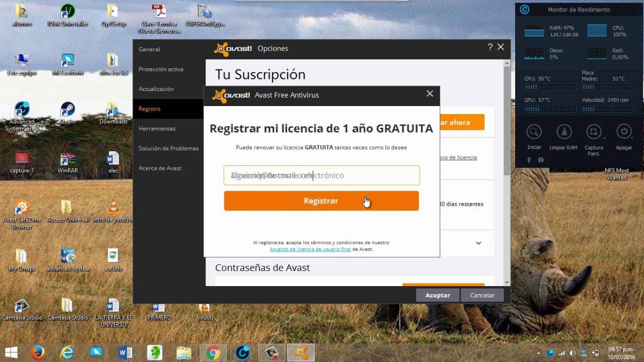 Avast free antivirus para windows xp