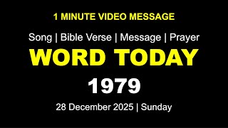 Word Today-1979 Bro Rsv One-Minute Video Message Malayalam 28 December 2025