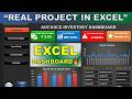 Excel Dashboard Tutorial for Beginners to Advanced | Inventory Project 🔥 (1 Hour Masterclass)#excel