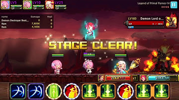 Crusaders Quest - Craters of Primal Flames Hidden 33.33 sec - Ram Ram Beatrice Bella Remi