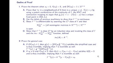The Inverse Function Theorem