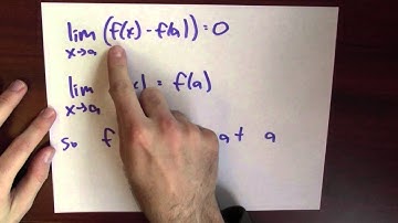Why is a differentiable function necessarily continuous? - Week 3 - Lecture 7 - Mooculus
