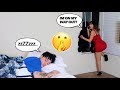 SNEAKING OUT THE HOUSE IN THE MIDDLE OF THE NIGHT PRANK ON BOYFRIEND!