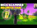 Rich Scammer Regrets This SCAM! 💯😱 (Scammer Gets Scammed) Fortnite Save The World