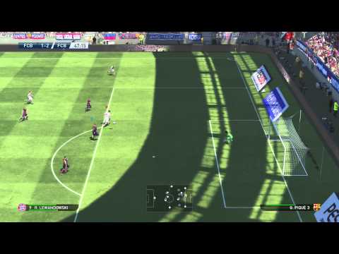 PES 2015 demo code - Bravo amazing double save