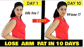 Slim Arms In 10 Days | Super Easy Exercises To Reduce Arm Fat At Home | No Equipment Need