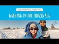 Luleå winter walk: on the frozen sea (4K) | Sweden walk | Vlog