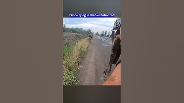 Soldiers Spot FPV Drone Lying on Road—Destroyed Instantly