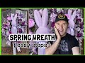 How to make a spring wreath diy with a bunny   ramon at home spring 2024