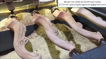Gia công chân bàn tân cổ điển - Gia công cnc 4 trục ở HCM