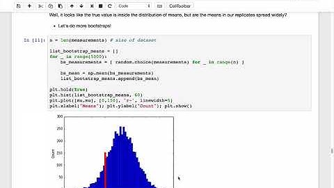 Bootstrapping confidence intervals