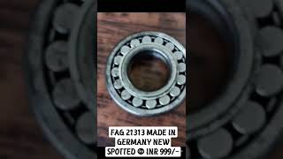FAG 21313 MADE IN GERMANY GOOD CONDITION SPOTTED BEARING 65×140×23 @ INR 999/- ONLY. WA 917874805551 FAG 21313 MADE IN GERMANY GOOD CONDITION SPOTTED BEARING 65×140×23 @ INR 999/- ONLY. WA 917874805551