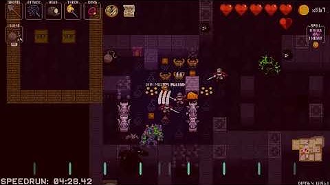 Cadence all zones speedrun in 07:06.40 (Crypt of the NecroDancer: AMPLIFIED)