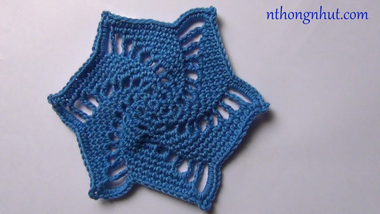 How to Crochet 3D coaster tutorial (Eng sub) I Hướng dẫn móc miếng lót ly hình lục giác