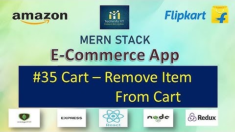 #35 Removing Items From Cart | Mern Stack Tutorials(Hindi/Urdu)