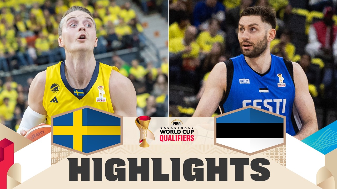 Sweden 🇸🇪 v Estonia 🇪🇪 | Highlights | FIBA Basketball World Cup 2027 European Qualifiers