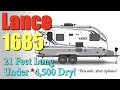Lance 1685 Upscale Travel Trailer Review: 21 Feet & Under 4,500 Pounds With Many Options! #RVing