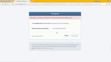 Instagram Generate Access Token