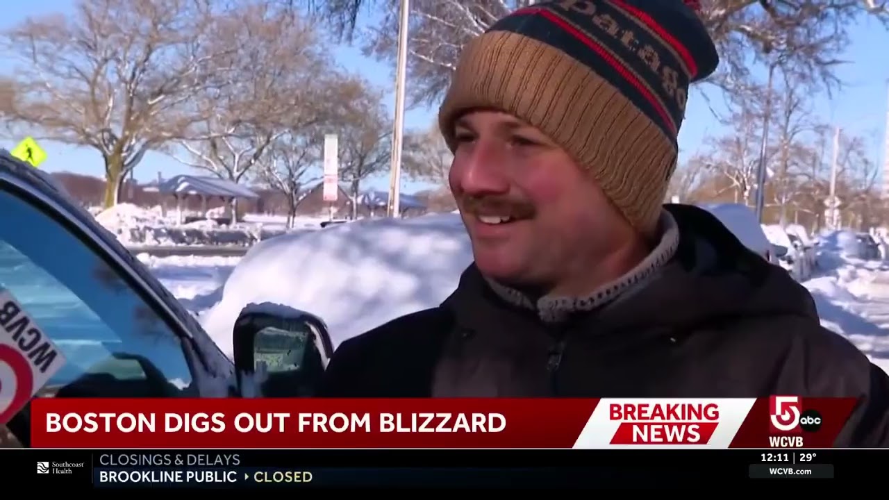'Kinda ready for spring': Boston residents dig out from blizzard