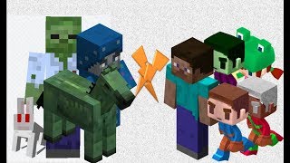 Unused Mobs Vs Removed Mobs - Minecraft Mob Battle