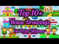 House Drawing Ideas/House Drawing Easy/How to Draw a House/Beautiful House Scenery/Ghar ka Chitra