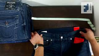 Как выбрать размер мужских джинсов True Religion