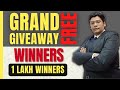 Grand Giveaway Result | Free Giveaway Winners 2023 India Hindi