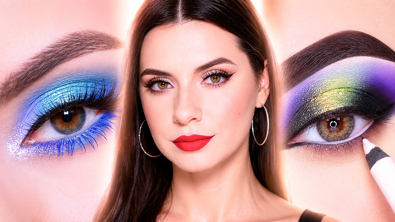 COLORFUL EYE MAKEUP?! 😱✨ Bold Glam Transformation Secrets! 💄🔥 | Beauty Transformation