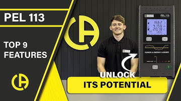 PEL 113 Top Features | Chauvin Arnoux UK Power & Energy Logging Simplified