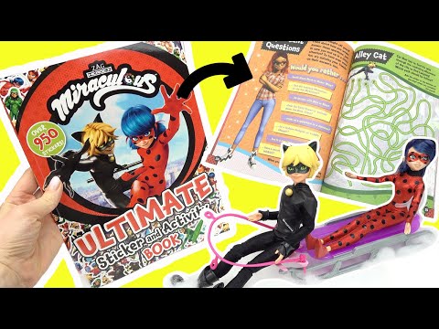 Miraculous Ladybug Activity Book Pages Coloring, Games, Puzzles, Stickers