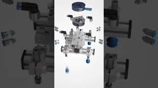 3D Industrial Animation |ABB Robot and dentec Gripper #viralshorts #animatedvideo #animation #tech