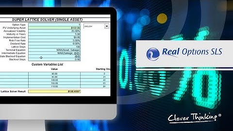 Real Options SLS Video 02- Using SLS Functions in Excel
