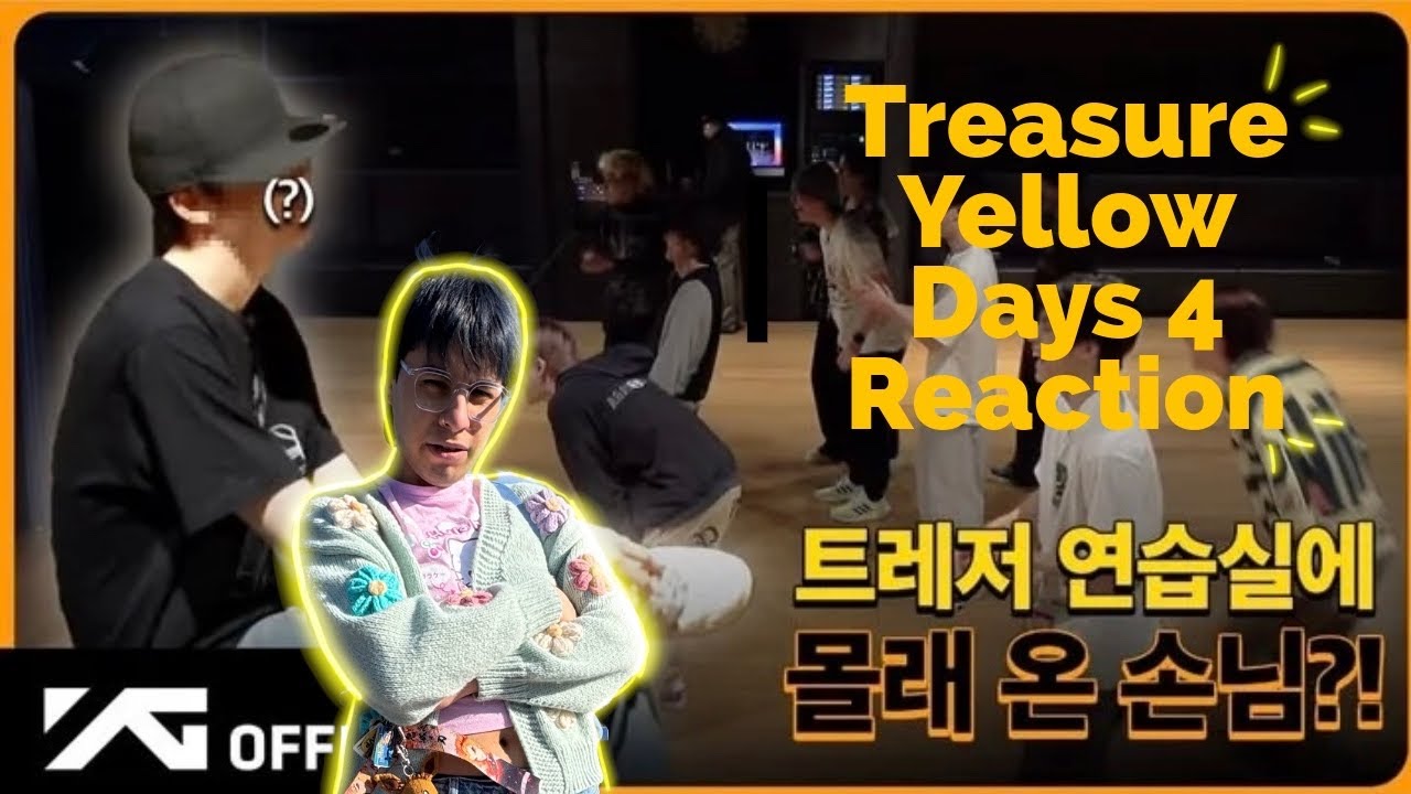 Treasure Yellow Days Ep 4 Saruru dance practice Reaction!
